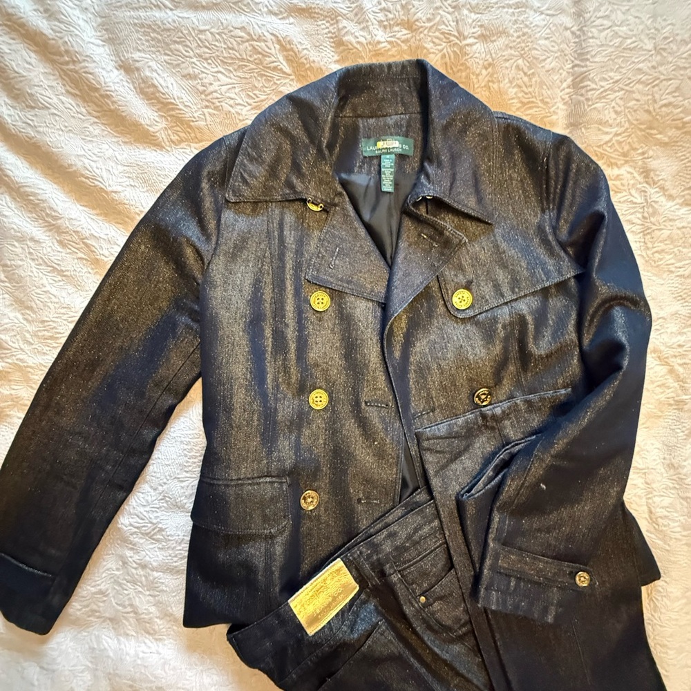Ralph Lauren Black Straight Leg Jeans